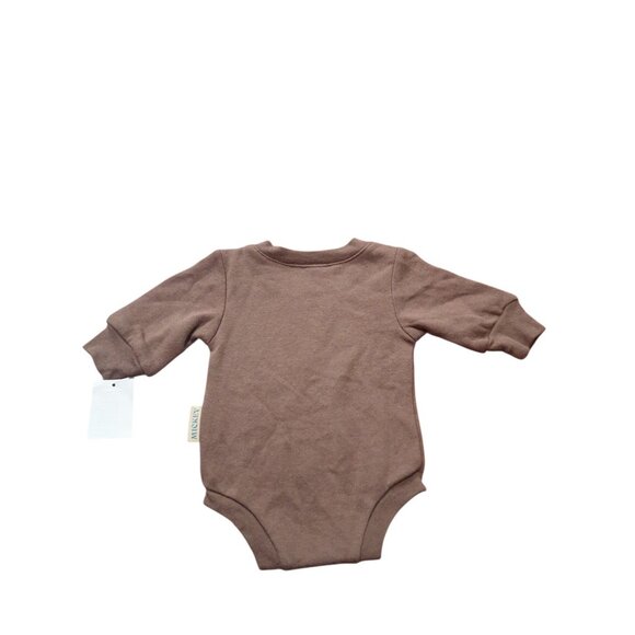 Disney Baby Unisex Brown Mickey Mouse Bodysuit Sz NB/Newborn NEW - Picture 3 of 7